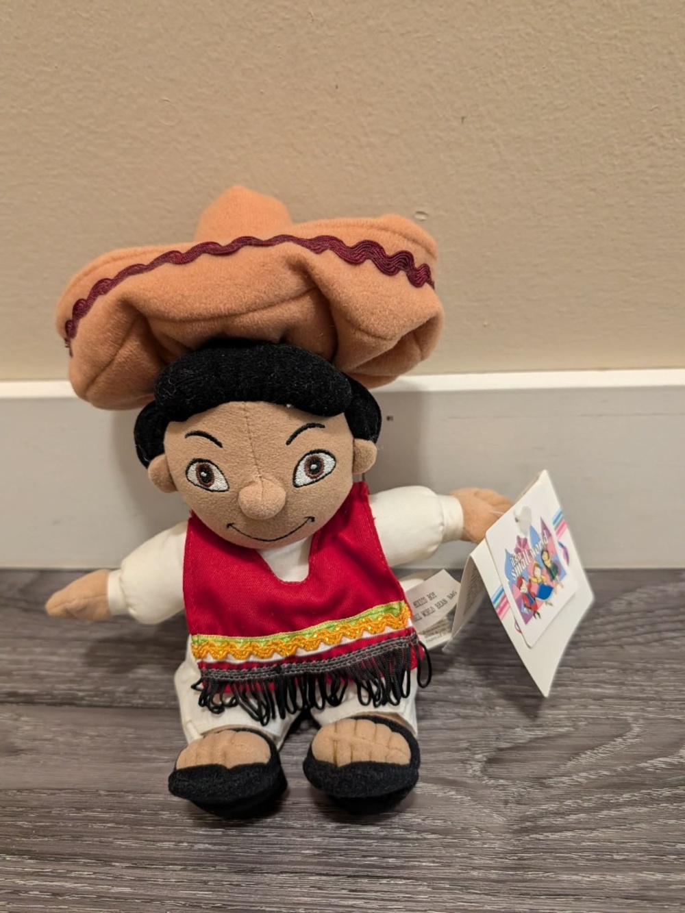 Disney Store Bean Bag It's A Small World Mexico Boy Plush